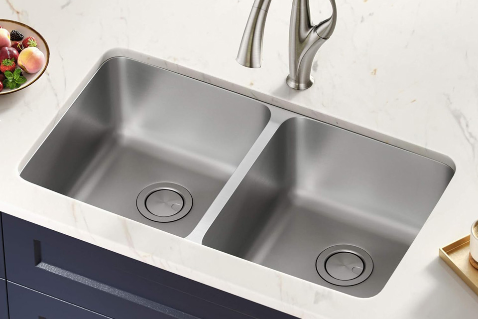 dubbele spoelbak keuken